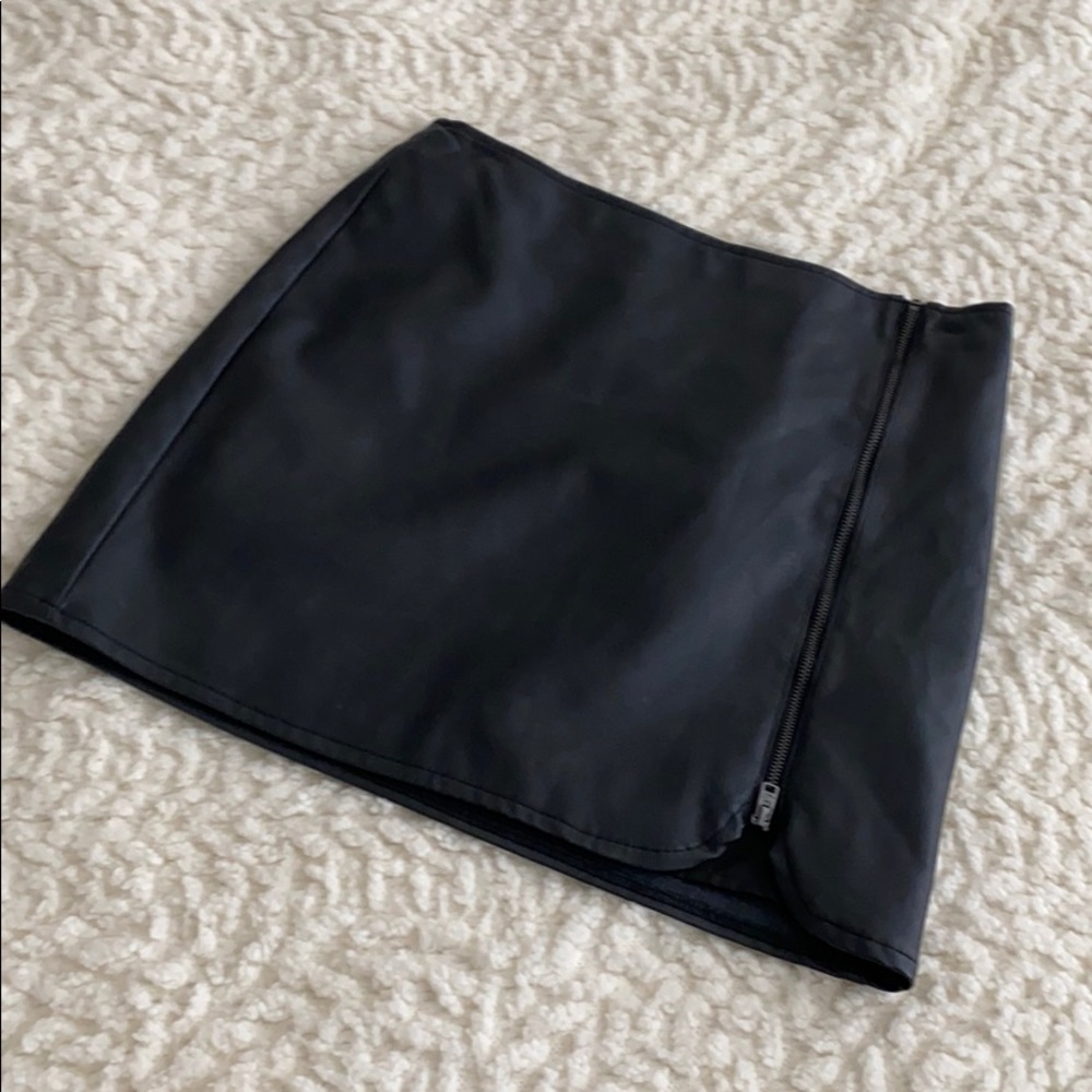 Black Leather Skirt